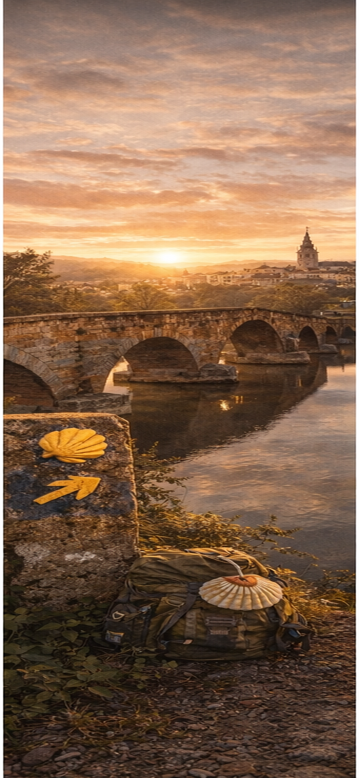 Camino de Santiago bridge